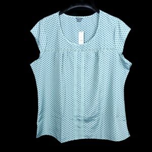 Dotted Spruce Green Blouse NWT EDDIE BAUER